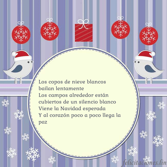 Tarjeta con pájaros navideños Los copos de nieve blancos bailan lentamente
Los Tarjeta con pájaros navideños