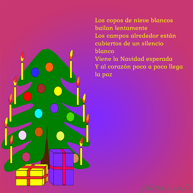Tarjeta de felicitación brillante con un árbol de Navidad pintado Los copos de nieve blancos bailan lentamente
Los Tarjeta de felicitación brillante con un árbol de Navidad pintado