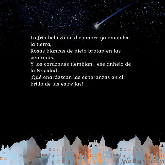 Tarjeta con un cometa La fría belleza de diciembre ya envuelve la tierra Tarjeta con un cometa