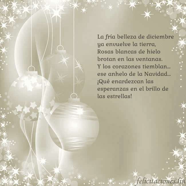 Tarjeta con juguetes de árbol de Navidad La fría belleza de diciembre ya envuelve la tierra Tarjeta con juguetes de árbol de Navidad