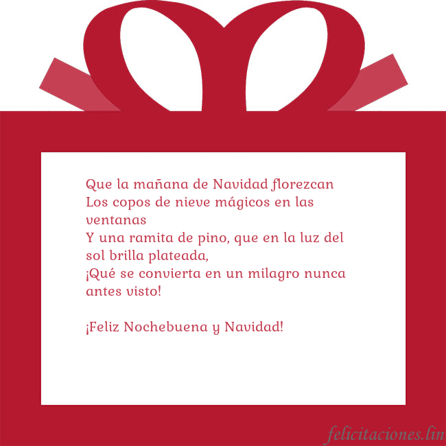 Tarjeta de felicitación - un regalo rojo
Que la mañana de Navidad florezcan
Los copos de n Tarjeta de felicitación - un regalo rojo