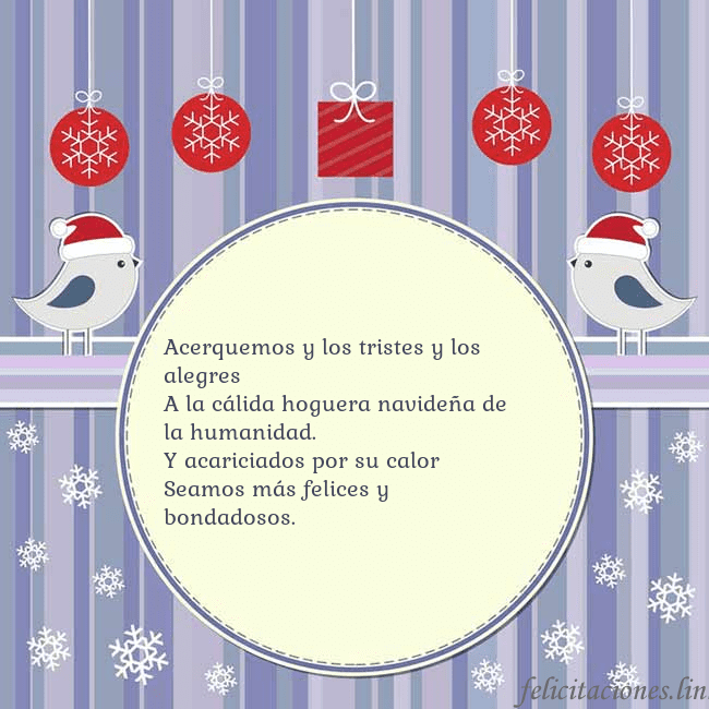 Tarjeta con pájaros navideños Acerquemos y los tristes y los alegres
A la cálida Tarjeta con pájaros navideños