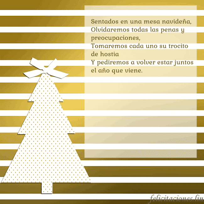 Tarjeta de felicitación de árbol de Navidad dorado brillante Sentados en una mesa navideña,
Olvidaremos todas l Tarjeta de felicitación de árbol de Navidad dorado brillante