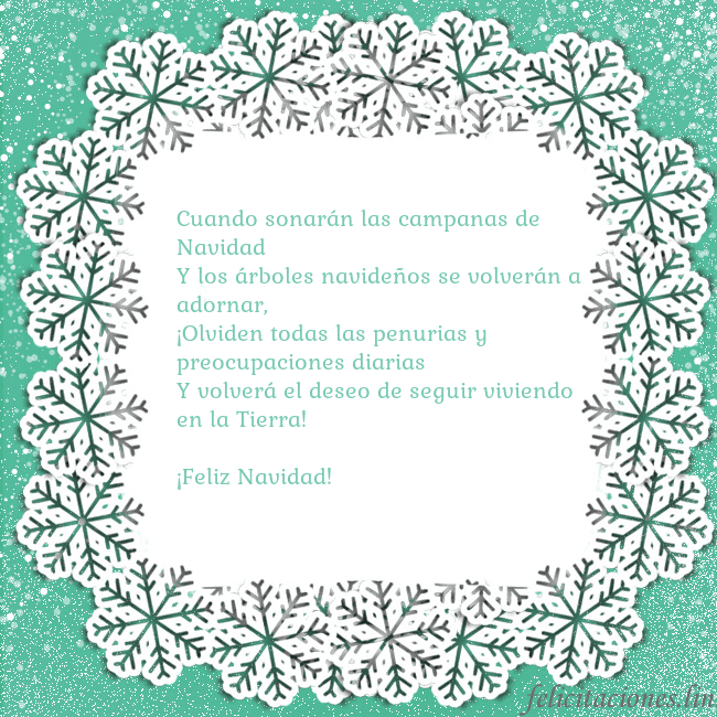 Tarjeta con copos de nieve