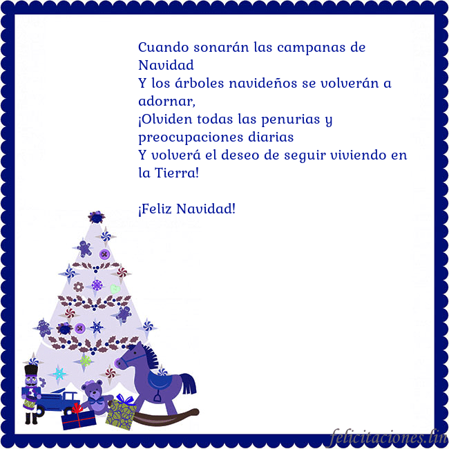 Tarjeta de felicitación con un árbol de Navidad y El Cascanueces Cuando sonarán las campanas de Navidad
Y los árbol Tarjeta de felicitación con un árbol de Navidad y El Cascanueces