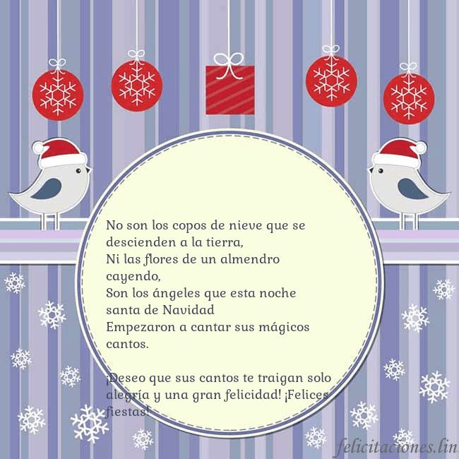 Tarjeta con pájaros navideños No son los copos de nieve que se descienden a la t Tarjeta con pájaros navideños