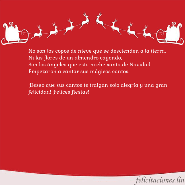 Postal roja con ciervos No son los copos de nieve que se descienden a la t Postal roja con ciervos