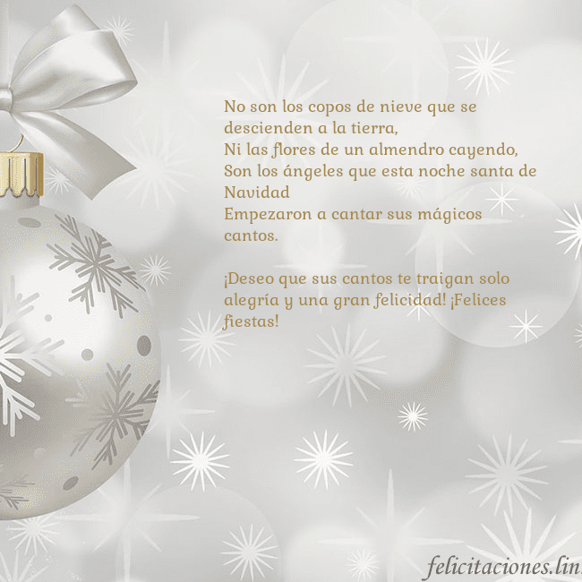 Tarjeta de felicitación con un árbol de Navidad plateado No son los copos de nieve que se descienden a la t Tarjeta de felicitación con un árbol de Navidad plateado