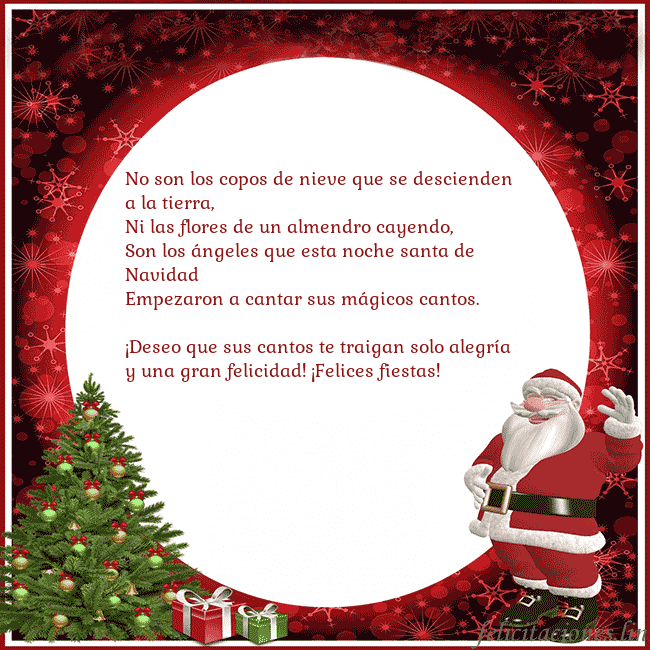 Tarjeta de felicitación con escarcha vieja y regalos No son los copos de nieve que se descienden a la t Tarjeta de felicitación con escarcha vieja y regalos