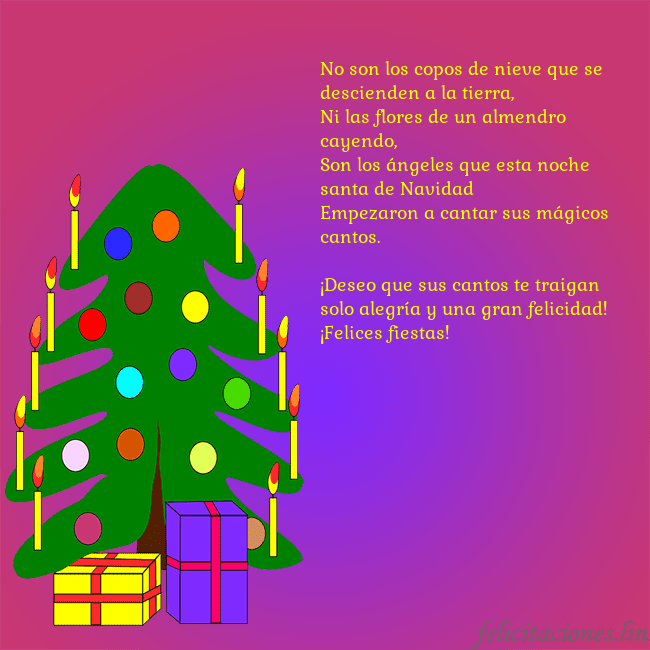 Tarjeta de felicitación brillante con un árbol de Navidad pintado No son los copos de nieve que se descienden a la t Tarjeta de felicitación brillante con un árbol de Navidad pintado