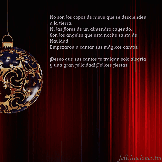 Tarjeta roja con un lujoso juguete de árbol de Navidad No son los copos de nieve que se descienden a la t Tarjeta roja con un lujoso juguete de árbol de Navidad