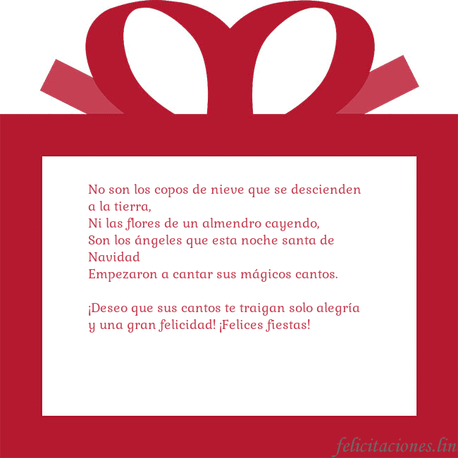 Tarjeta de felicitación - un regalo rojo No son los copos de nieve que se descienden a la t Tarjeta de felicitación - un regalo rojo