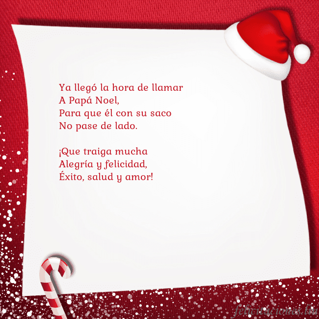 Tarjeta con dulces y un sombrero enano