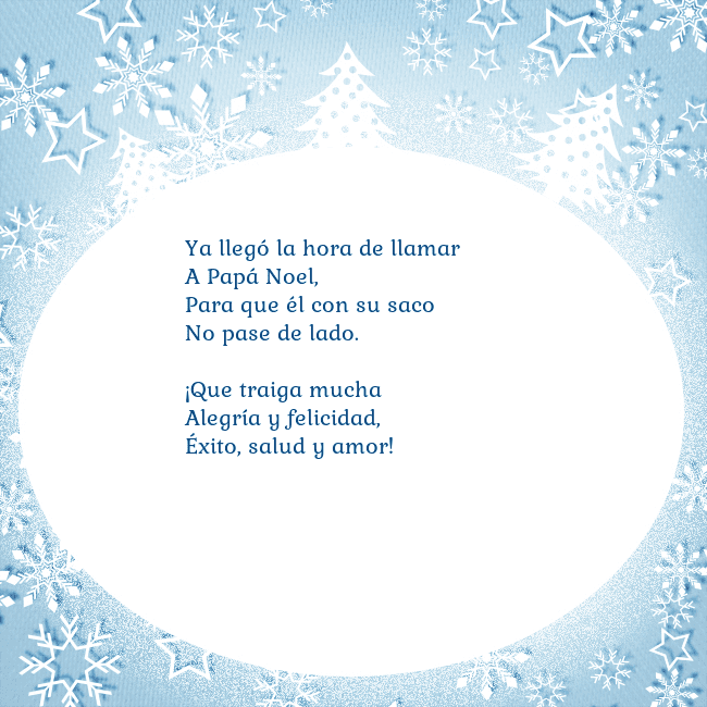 Tarjeta con abetos y copos de nieve