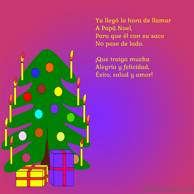 Tarjeta de felicitación brillante con un árbol de Navidad pintado