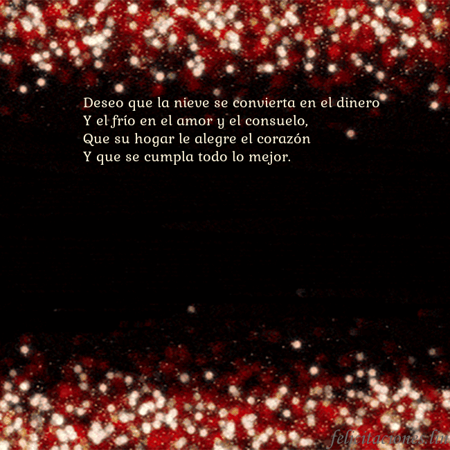Postal animada intermitente negro-rojo Deseo que la nieve se convierta en el dinero
Y el  Postal animada intermitente negro-rojo