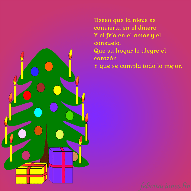 Tarjeta de felicitación brillante con un árbol de Navidad pintado Deseo que la nieve se convierta en el dinero
Y el Tarjeta de felicitación brillante con un árbol de Navidad pintado