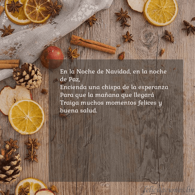 Tarjeta de felicitación con aroma navideño En la Noche de Navidad, en la noche de Paz,
Encien Tarjeta de felicitación con aroma navideño