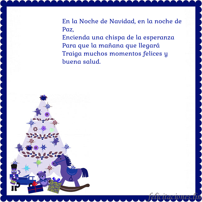 Tarjeta de felicitación con un árbol de Navidad y El Cascanueces En la Noche de Navidad, en la noche de Paz,
Encien Tarjeta de felicitación con un árbol de Navidad y El Cascanueces
