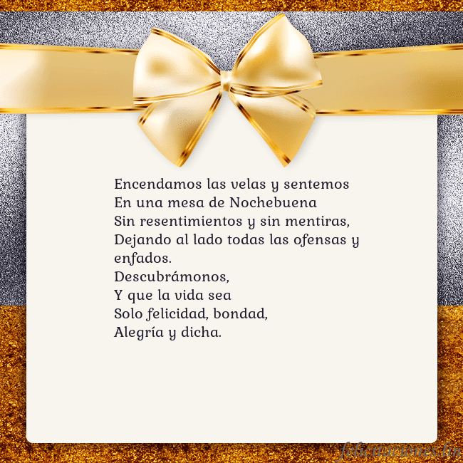 Tarjeta con una gran cinta dorada