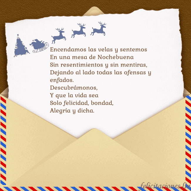 Tarjeta con sobre y ciervo