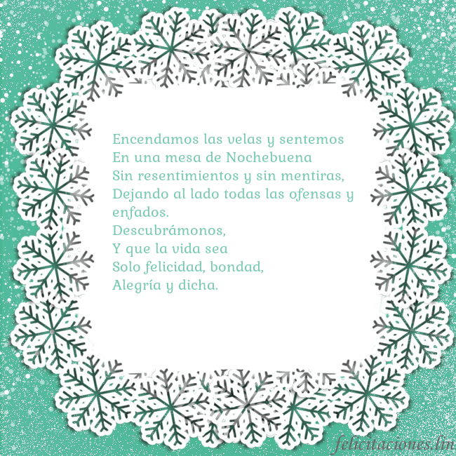 Tarjeta con copos de nieve