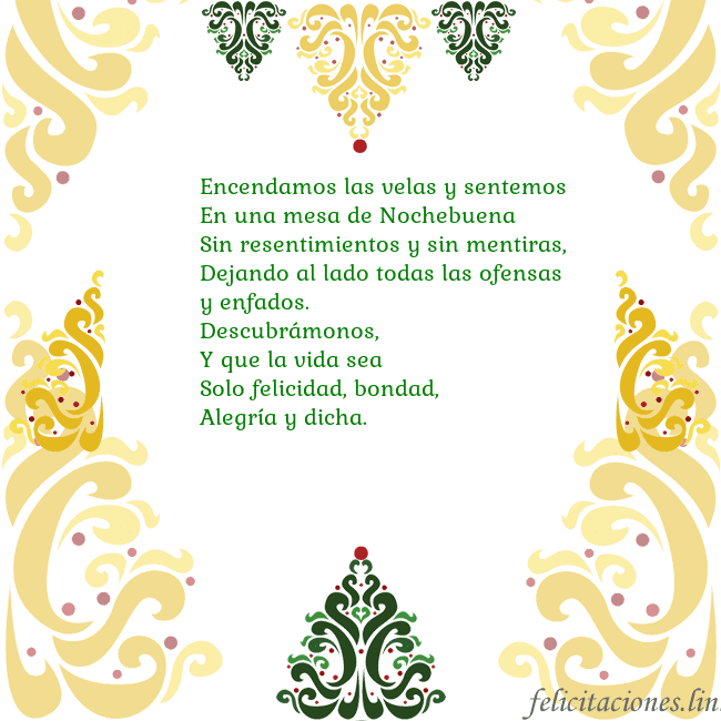 Tarjeta con adornos navideños