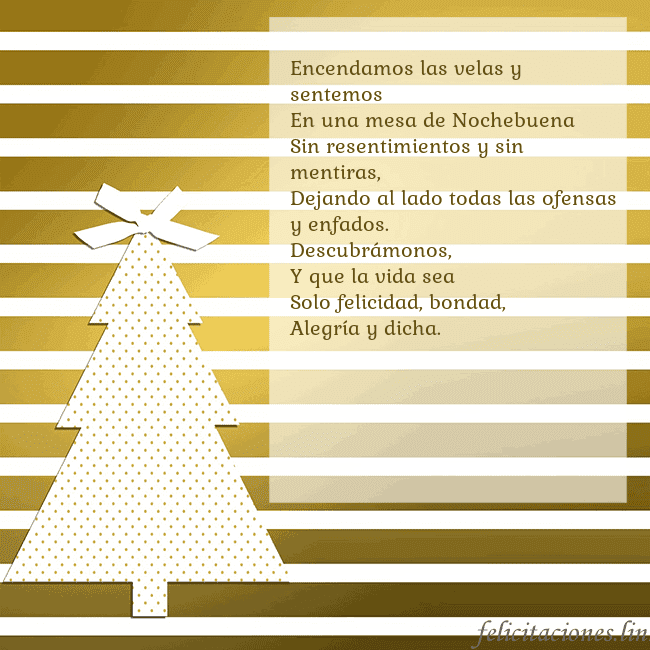 Tarjeta de felicitación de árbol de Navidad dorado brillante Encendamos las velas y sentemos
En una mesa de Noc Tarjeta de felicitación de árbol de Navidad dorado brillante