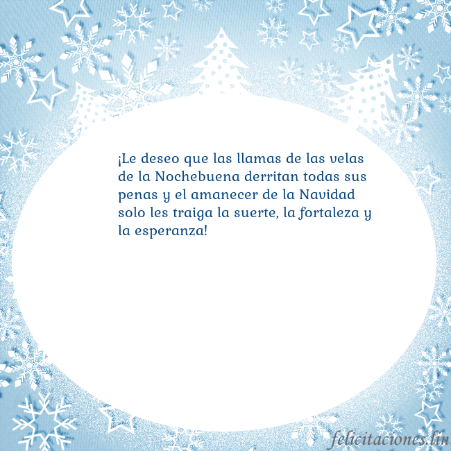 Tarjeta con abetos y copos de nieve