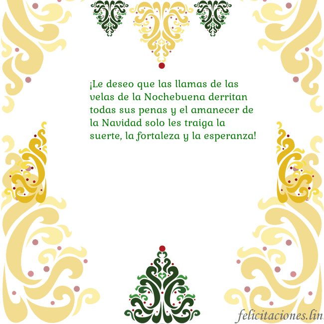 Tarjeta con adornos navideños