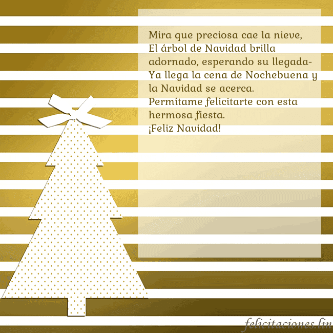 Tarjeta de felicitación de árbol de Navidad dorado brillante Mira que preciosa cae la nieve,
El árbol de Navida Tarjeta de felicitación de árbol de Navidad dorado brillante