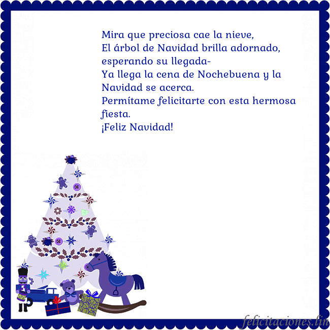 Tarjeta de felicitación con un árbol de Navidad y El Cascanueces Mira que preciosa cae la nieve,
El árbol de Navida Tarjeta de felicitación con un árbol de Navidad y El Cascanueces
