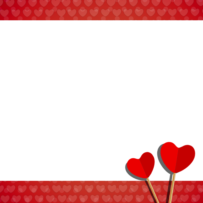 Tarjetas de San Valentín Tarjeta con corazones 2