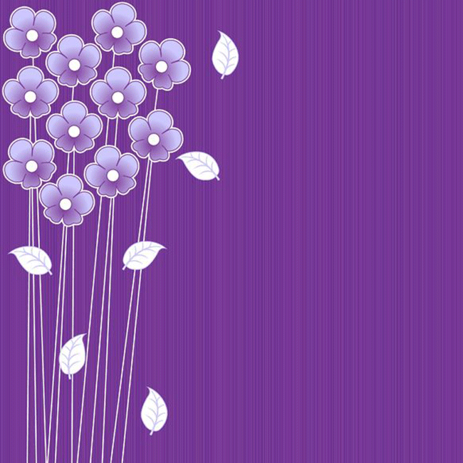Tarjetas de cumpleaños Tarjeta con flores violetas