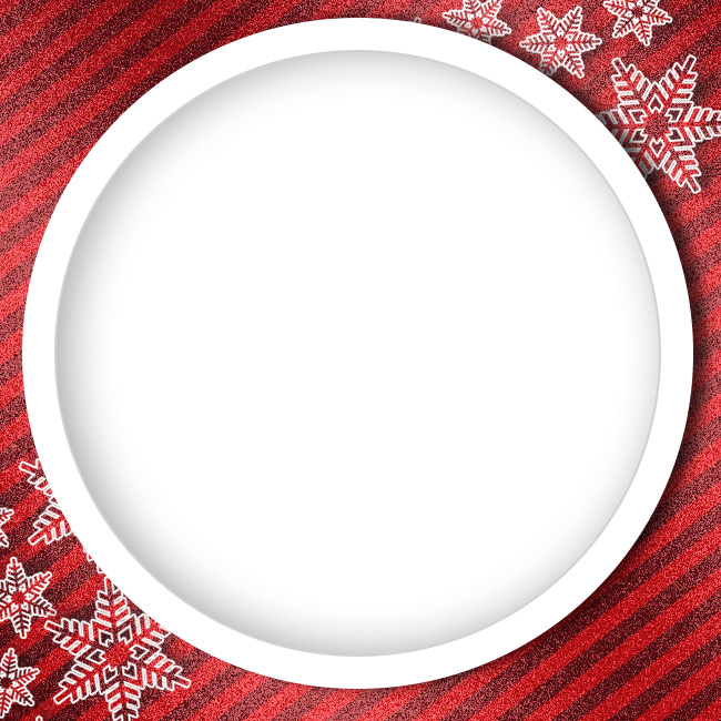 Tarjetas electrónicas de Navidad Tarjeta con marco rojo