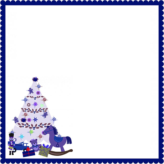 Tarjetas de Navidad Tarjeta de felicitación con un árbol de Navidad y El Cascanueces